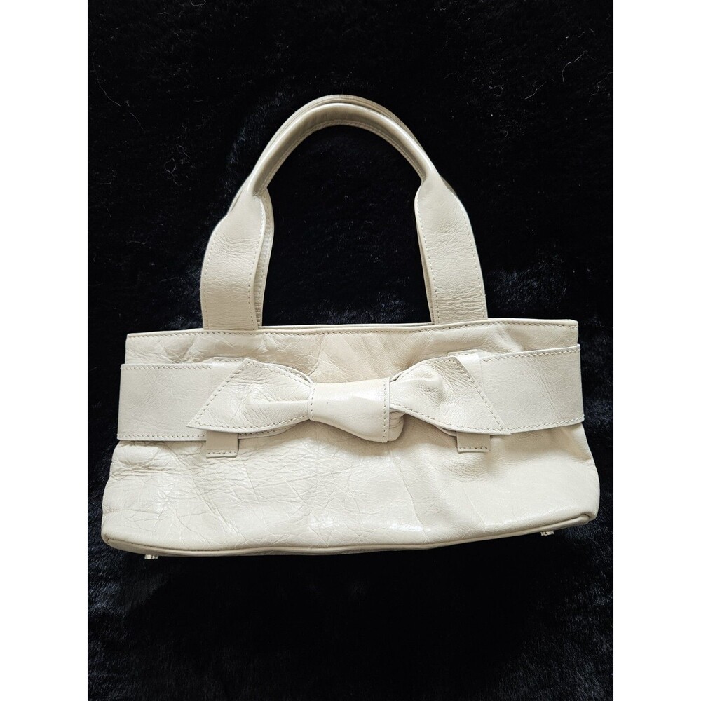 Roberta Gandolfi Italian Leather Bow Detail Handbag